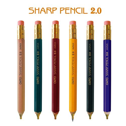 OHTO 木製六角軸自動鉛筆2.0mm系列/APS-680E/日本製