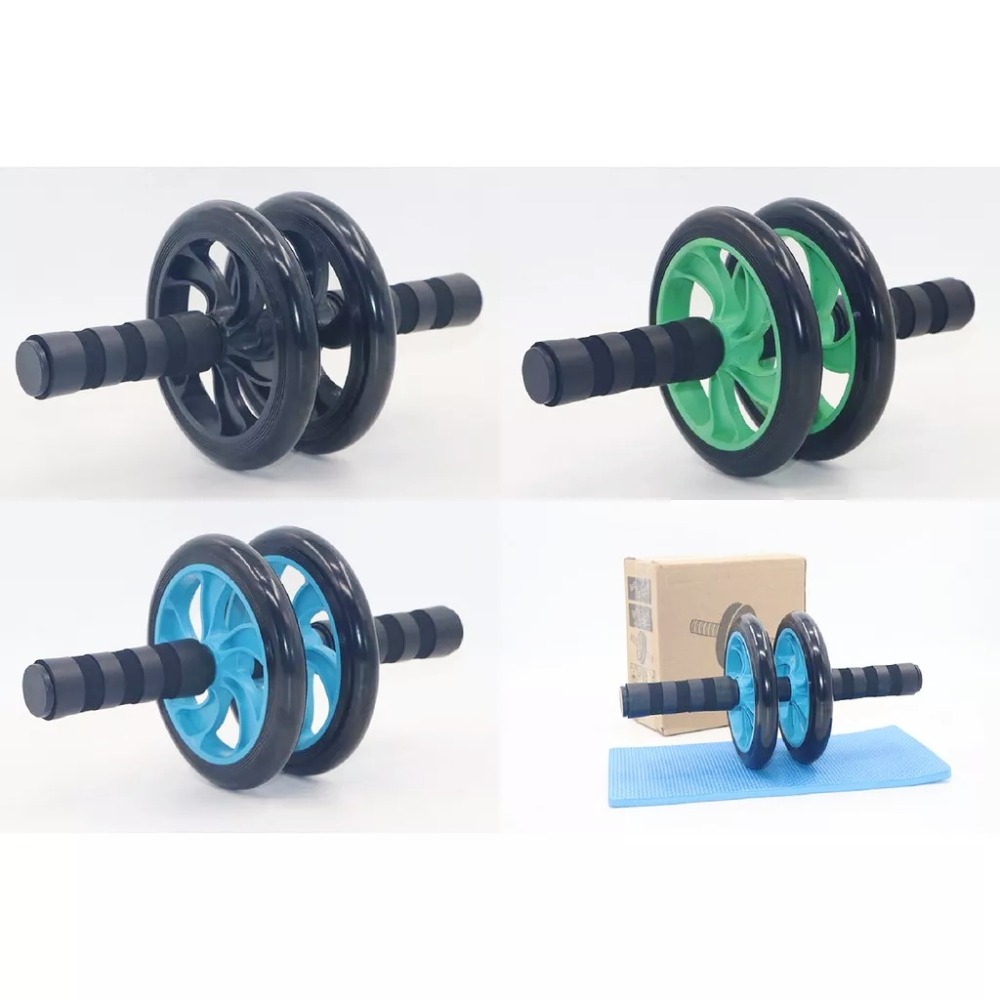 滾輪 健身滾輪 健腹輪 健腹器【送加厚跪墊】運動滾輪   健身輪-細節圖3