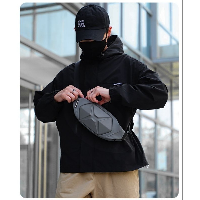 台灣現貨 防水&硬殼 側背包 斜背包 胸包 郵差包 機能包 硬殼包 單肩包-細節圖5