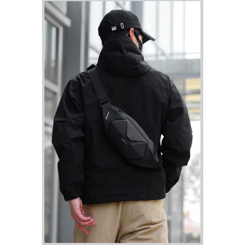 台灣現貨 防水&硬殼 側背包 斜背包 胸包 郵差包 機能包 硬殼包 單肩包-細節圖6