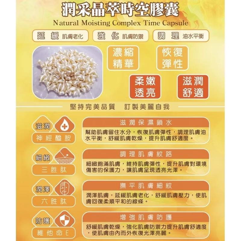 （現貨免運）💛潤采晶萃時空膠囊🩵贈醫美專用保濕面膜-細節圖3