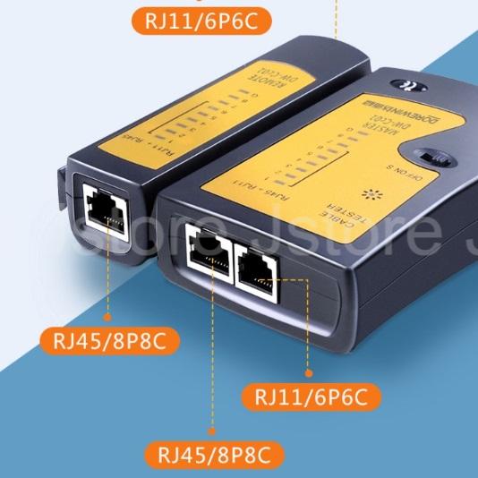 【台灣現貨🔥發票免運】網路測試器 網路檢測器 網路線測試器 RJ45 網路測線器 網路測試 網路檢測 測試電話 多功能-細節圖2