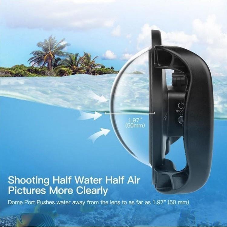 【附發票】GOPRO HERO8 HERO9 HERO10 HERO11 HERO12潛水面罩 魚眼鏡頭罩 分水鏡 副廠-細節圖3