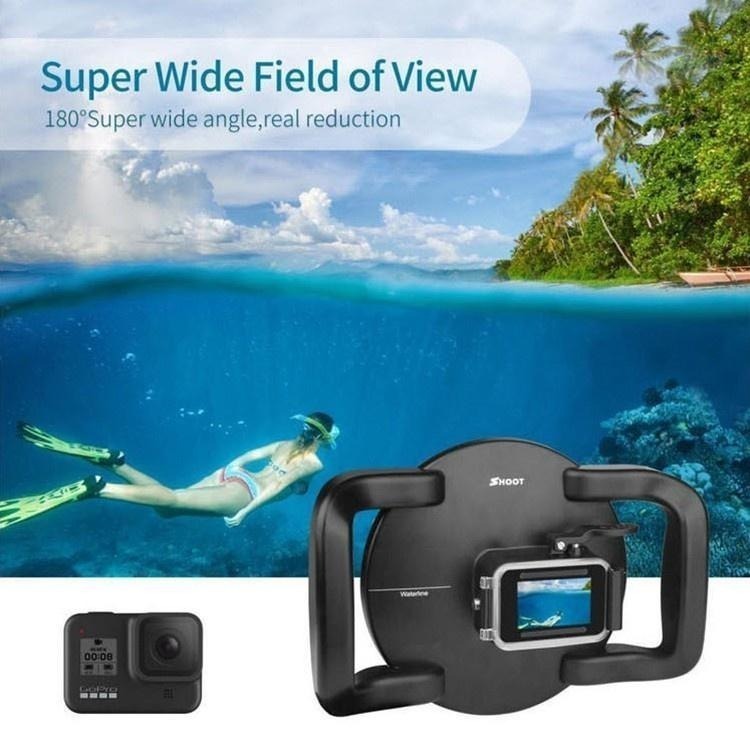 【附發票】GOPRO HERO8 HERO9 HERO10 HERO11 HERO12潛水面罩 魚眼鏡頭罩 分水鏡 副廠-細節圖6