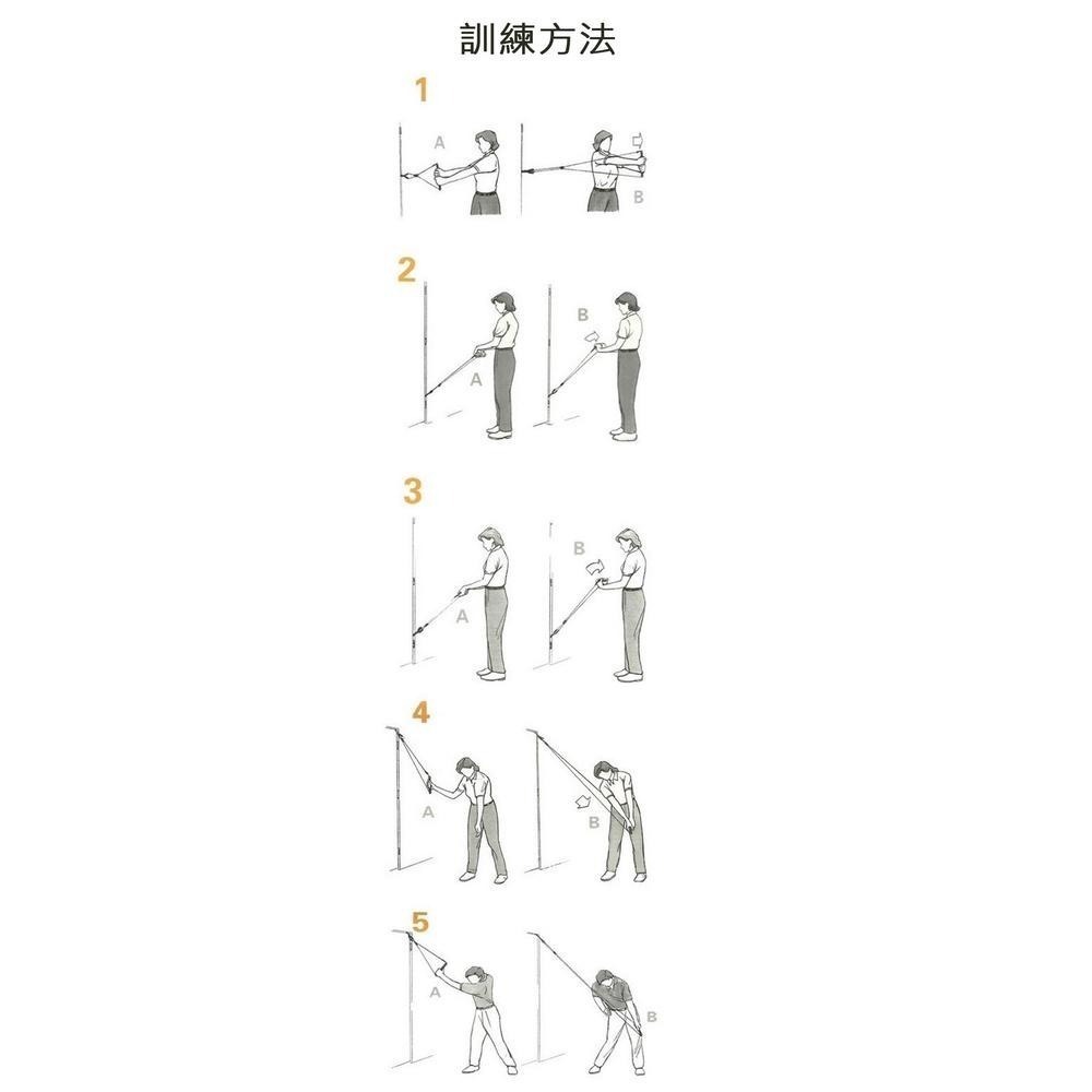 【附發票】高爾夫拉力帶 揮桿訓練器-細節圖5