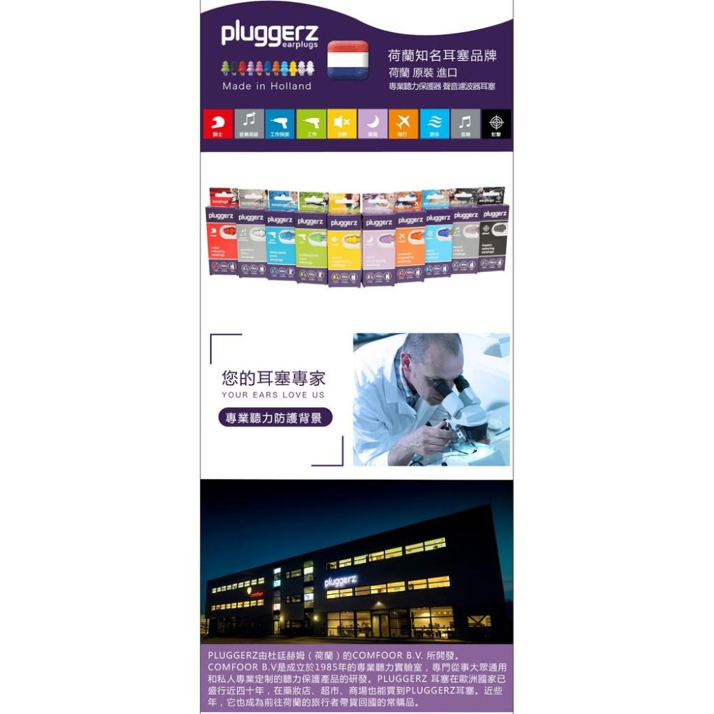 【附發票】荷蘭進口 pluggerz 睡眠耳塞 聲音濾波器 1大1小2副裝-細節圖7