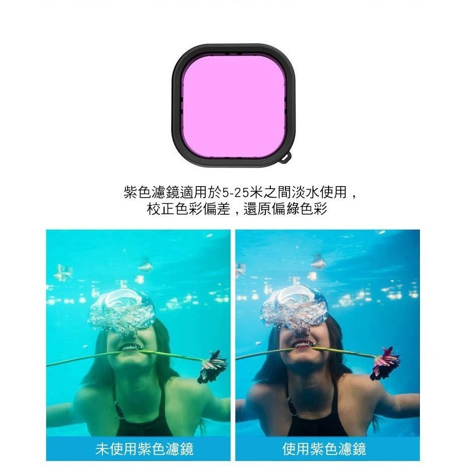 【附發票】GOPRO HERO9 HERO10 HERO11 HERO12 防水殼 潛水盒+觸控後蓋 送3色濾鏡 副廠-細節圖6