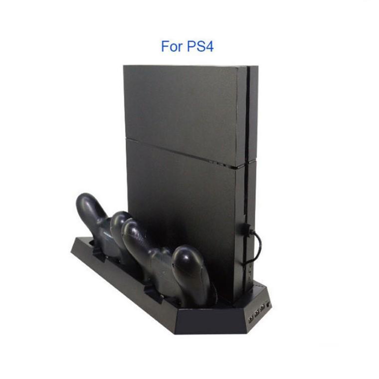 【附發票】PS4 PRO / PS4 SLIM / PS4 三合一多功能散熱底座 風扇+雙充-細節圖2