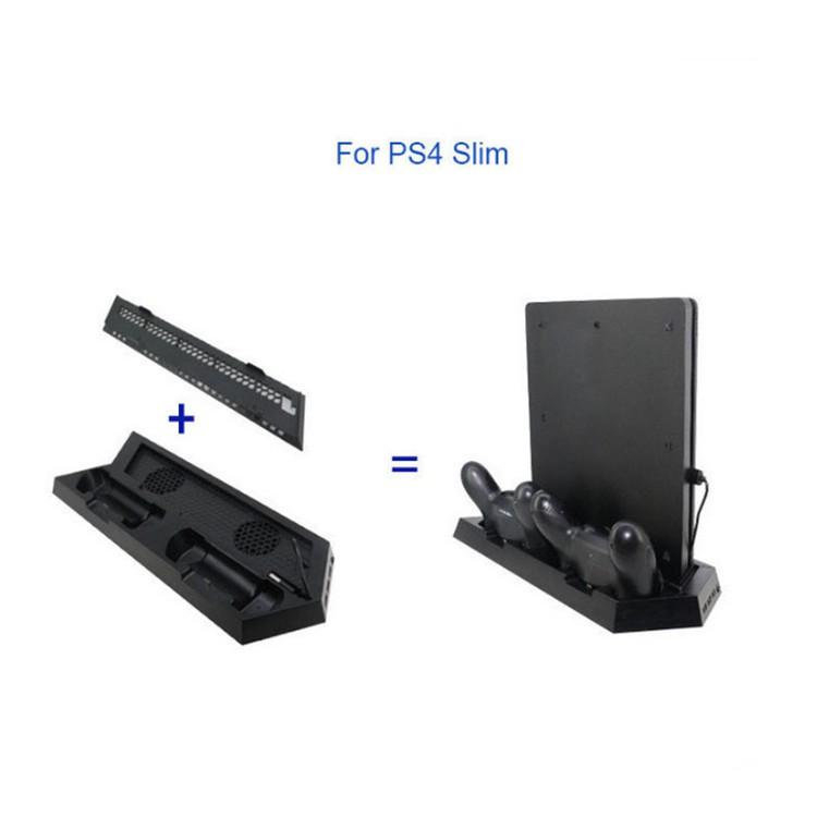 【附發票】PS4 PRO / PS4 SLIM / PS4 三合一多功能散熱底座 風扇+雙充-細節圖4