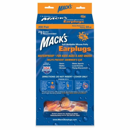 【附發票】美國 Mack＇s 兒童矽膠耳塞 200副裝 每副耳塞獨立包裝