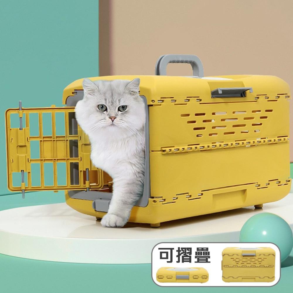 【附發票】寵物貓咪狗狗可摺疊外出籠 航空箱-細節圖2