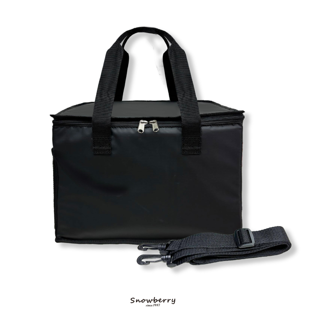 20L 經典月子餐外送袋 -PN11919 黑色耐用夾網布 手提+肩揹式-細節圖2