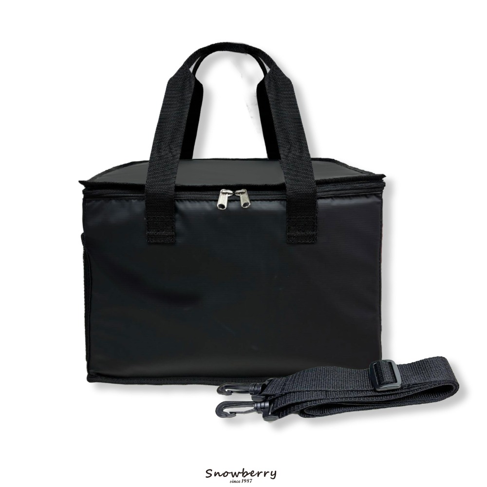 20L 經典月子餐外送袋 -PN11919 黑色耐用夾網布 手提+肩揹式-細節圖2