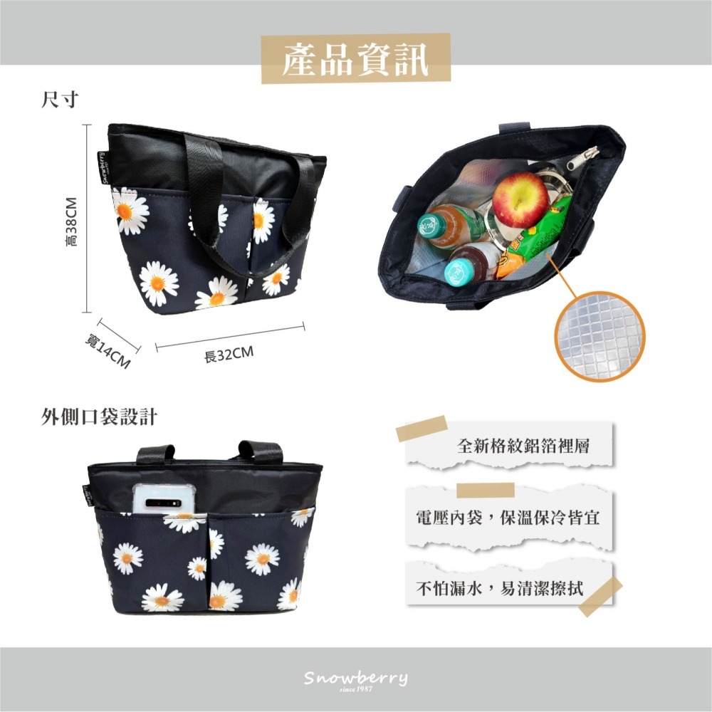 輕巧保溫袋 雪瑞 保溫袋 保冷 保冰 無車縫內裡 便當袋 午餐袋 哺乳袋 媽媽包-細節圖6