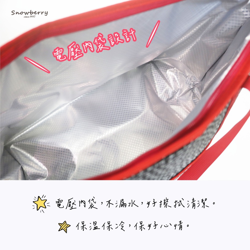 輕便肩揹保溫袋 台灣LV 大容量保溫袋 雪瑞 snowberry 35L大容量輕便肩揹保溫袋 採買購物必備-細節圖5