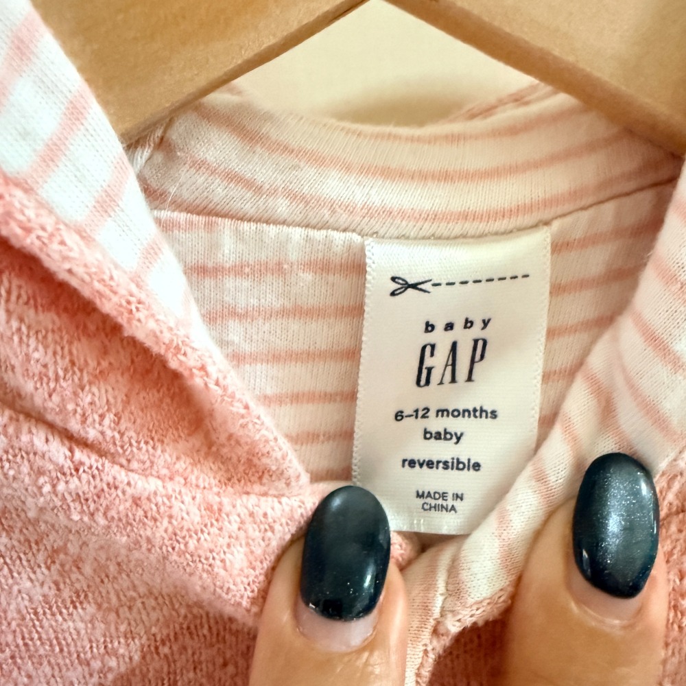 二手 baby GAP 女童 女嬰 粉色 雙面 外套-細節圖2