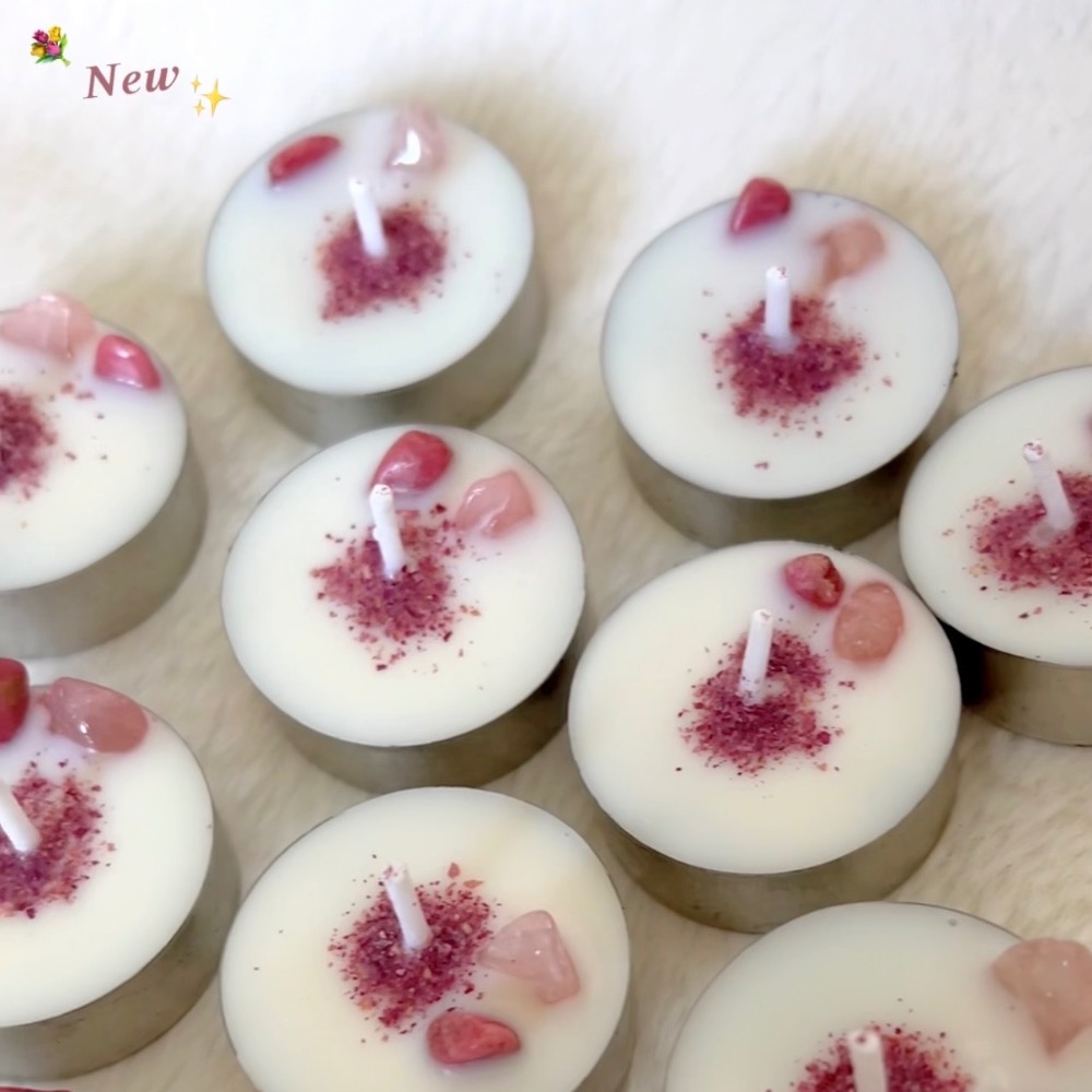 花開蠟燭（特製版桃花蠟燭，吸引姻緣、正緣）