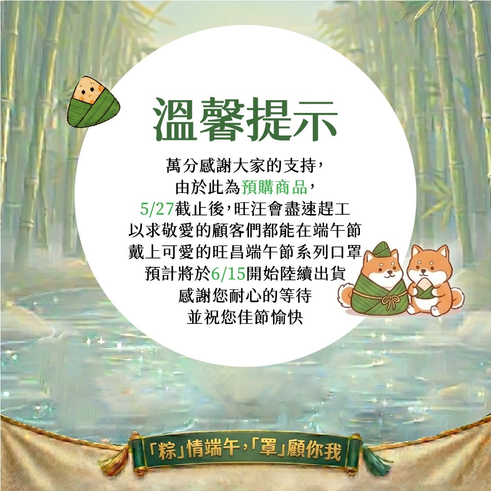 旺昌國際 端午節慶專屬口罩 醫療防護口罩 醫療口罩 官方直營 MIT MD雙鋼印 台灣製造 (10入)-細節圖2