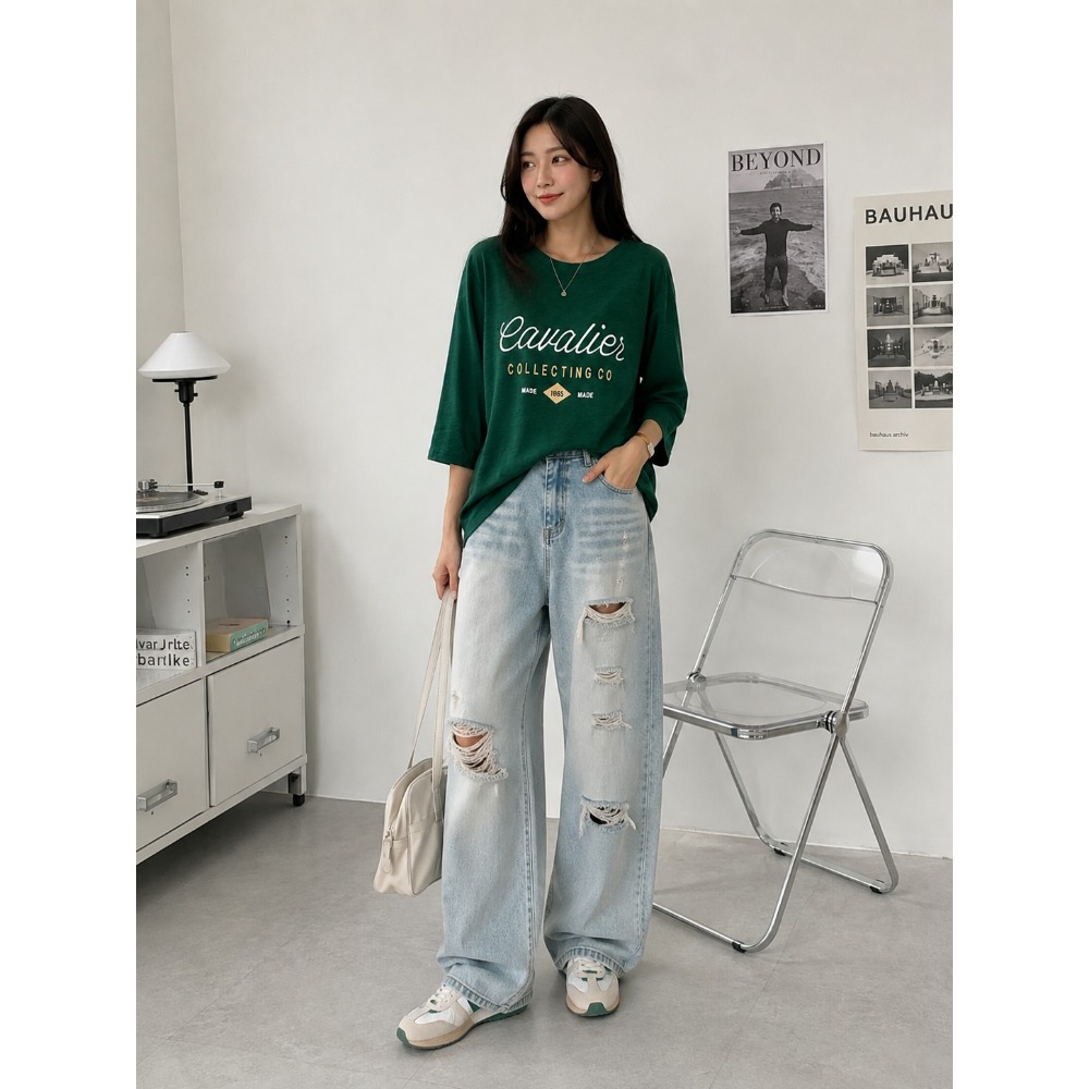 2026 EARLY AUTUMN｜早秋新款 竹節棉印花T-細節圖4