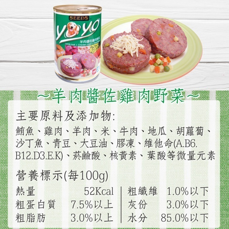 【精選新鮮肉品製成】🐶YOYO愛犬機能餐罐🐶台灣惜時 狗罐頭 狗罐 狗主食罐 寵物主食罐 狗零食 雞肉罐頭 主食罐-細節圖7