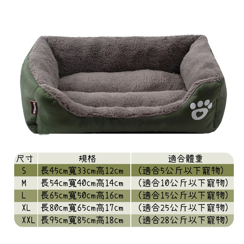 【回彈棉/厚實保暖】🐈保暖寵物床墊 寵物睡墊 寵物床墊 寵物睡窩 寵物窩 寵物睡床 狗窩 貓窩 狗床墊 貓床墊-規格圖9