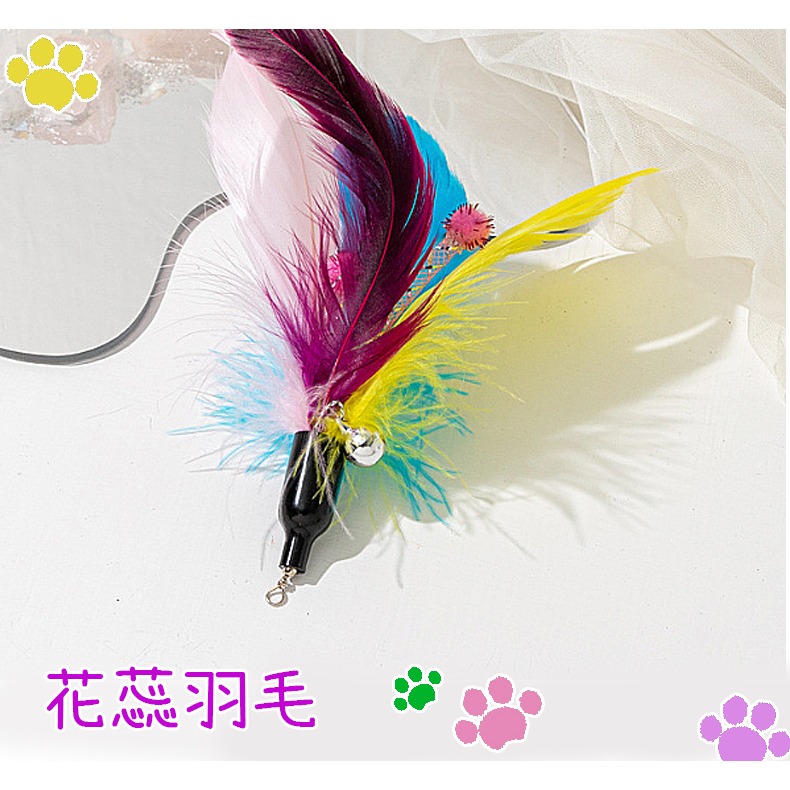 【逗貓神器/多種款式】🐈三節伸縮逗貓棒 可替換頭 逗貓杆 釣竿逗貓棒 可伸縮逗貓桿 逗貓神器 貓咪玩具 寵物玩具-規格圖9