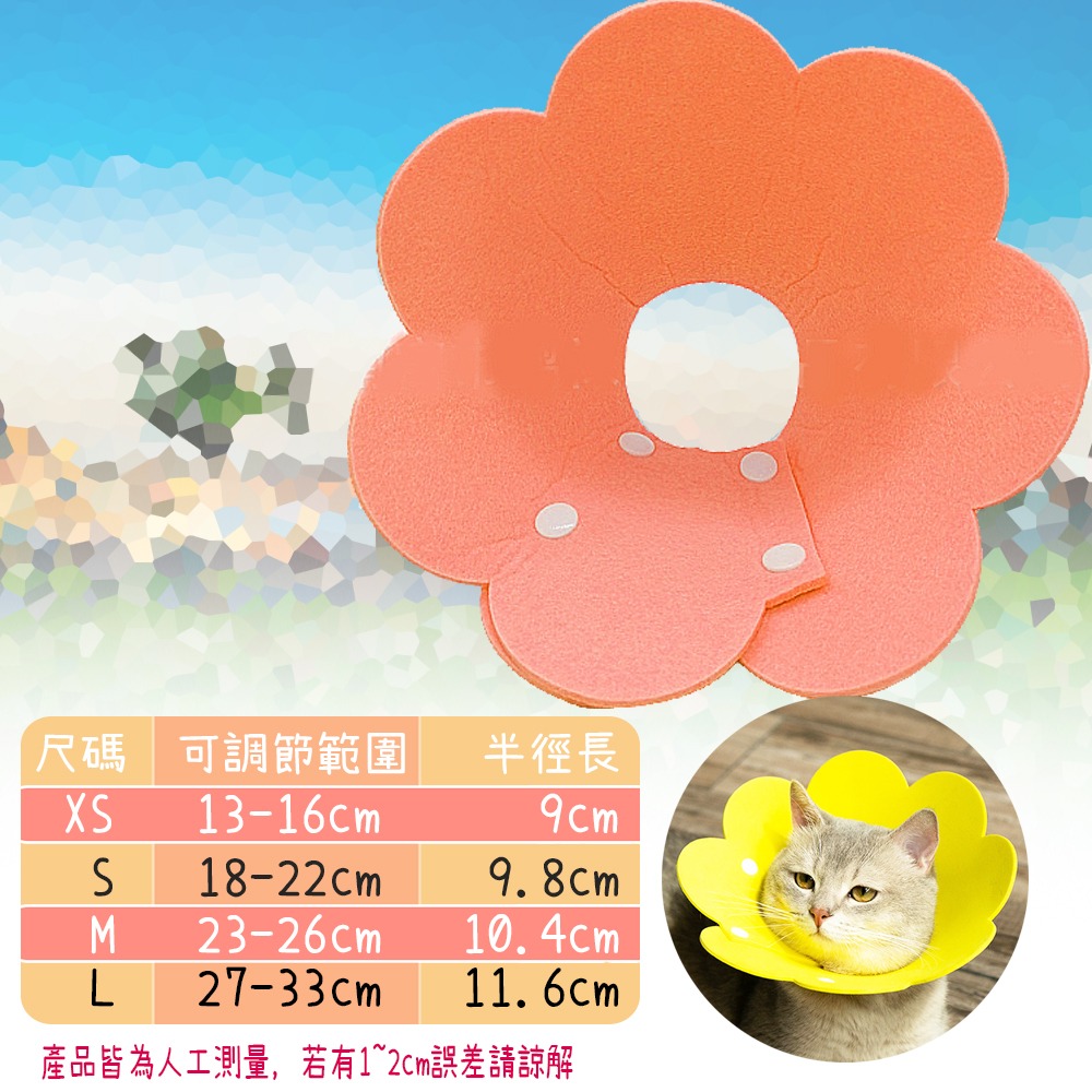 【防咬防舔/舒適柔軟】🐈寵物防舔頭套 絕育防護頭套 防咬頭套 防舔圈 防咬圈 狗狗貓咪頭套 伊莉莎白圈 寵物用品-規格圖10