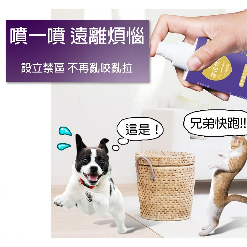 【植物清香/不傷傢俱】🐈寵物禁區噴劑 120ml 驅貓劑 防止亂跑 狗狗亂咬 驅趕誘導噴劑 驅貓噴霧 寵物訓練-細節圖2
