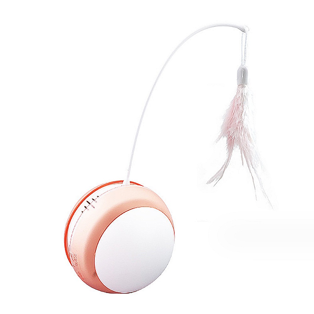 【逗貓神器/趣味叫聲】🐈智能自動逗貓球 寵物玩具 貓玩具 貓咪玩具 逗貓球 自動逗貓 滾動逗貓球 遙控球 自轉球-規格圖9