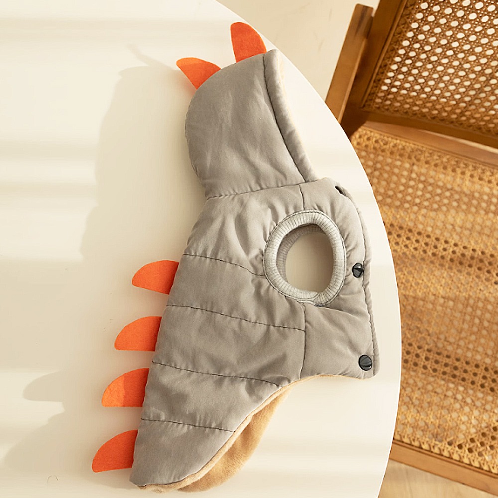 【萌趣造型/保暖舒適】🐈恐龍造型保暖衣 寵物冬天衣服 狗保暖衣 貓保暖衣 寵物毛衣 寵物保暖衣 寵物衣服 狗衣服-規格圖9