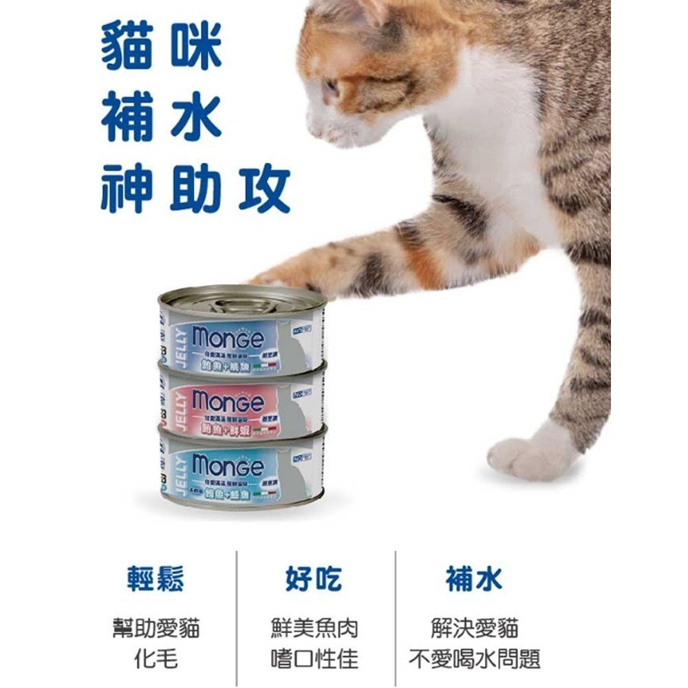 【新鮮鮪魚/添加果寡糖】🐱倍愛滿滿 膳鮮貓罐🐱瑪恩吉MONGE 貓咪罐頭 寵物罐頭 寵物主食罐 貓罐頭 副食罐-細節圖4