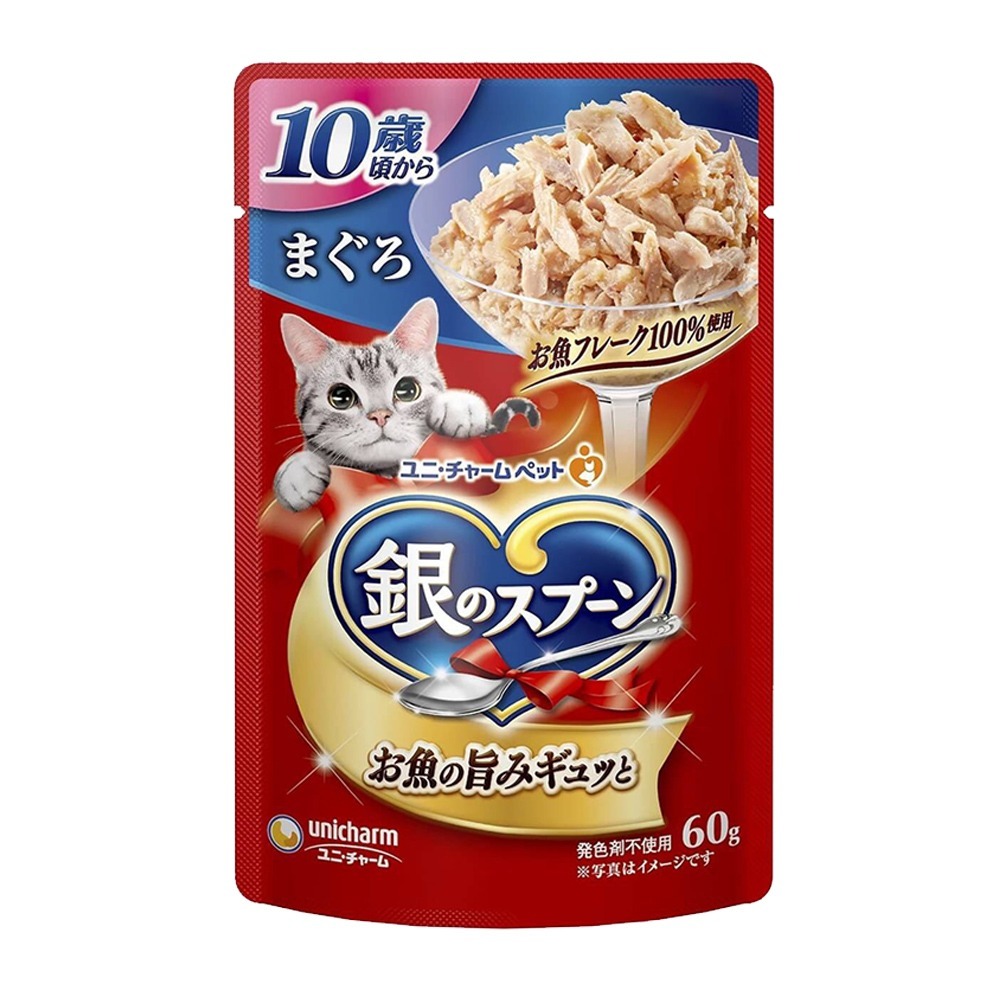 【多汁多肉 品質認證】🐱銀湯匙餐包 三星餐包 貓點心 寵物點心 貓咪零食 寵物食品 貓咪主食 日本Unicharm-規格圖9