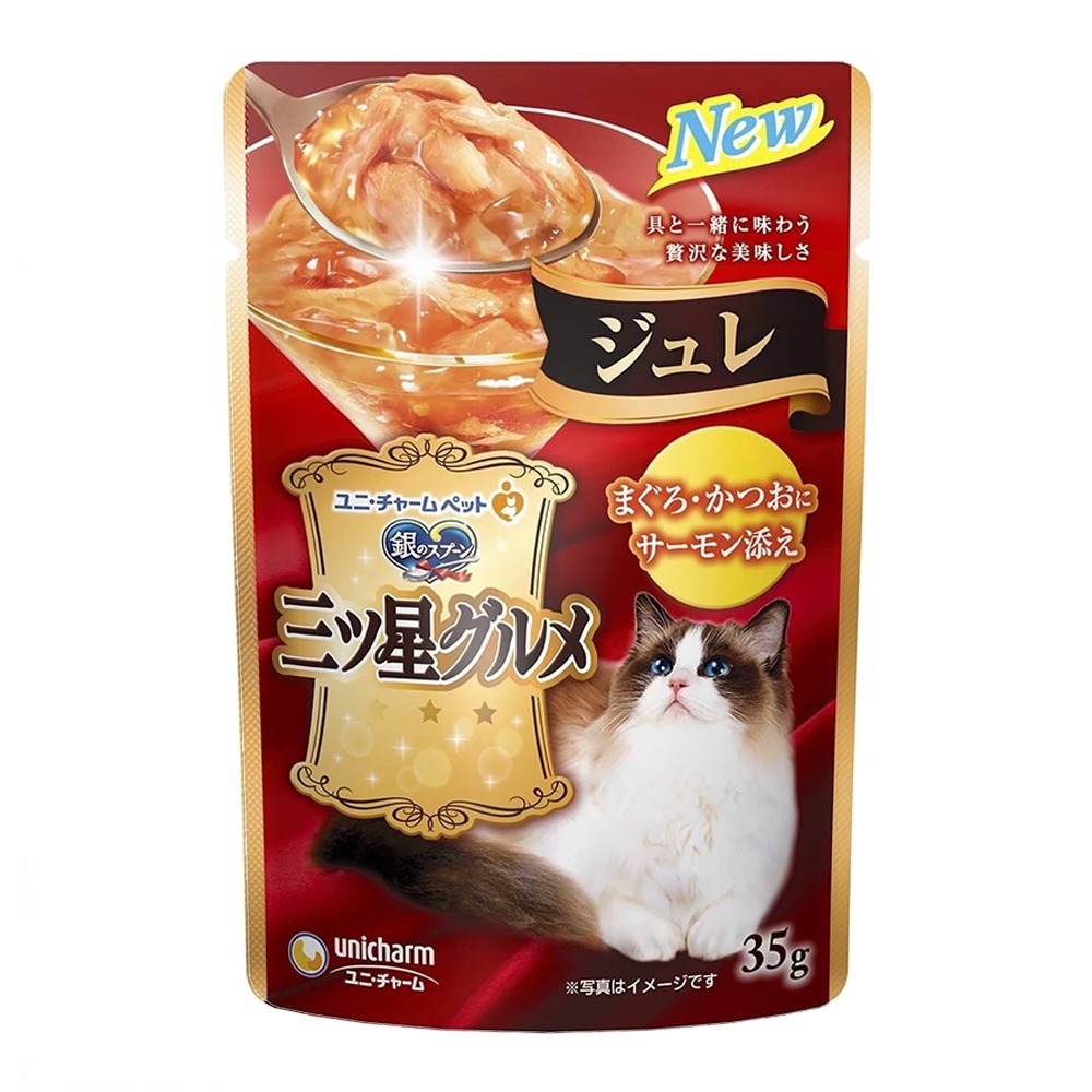 【多汁多肉 品質認證】🐱銀湯匙餐包 三星餐包 貓點心 寵物點心 貓咪零食 寵物食品 貓咪主食 日本Unicharm-規格圖9