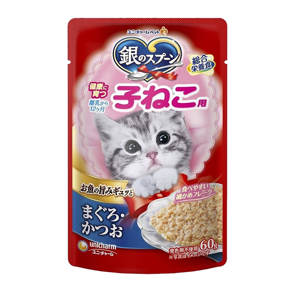 【多汁多肉 品質認證】🐱銀湯匙餐包 三星餐包 貓點心 寵物點心 貓咪零食 寵物食品 貓咪主食 日本Unicharm-規格圖9