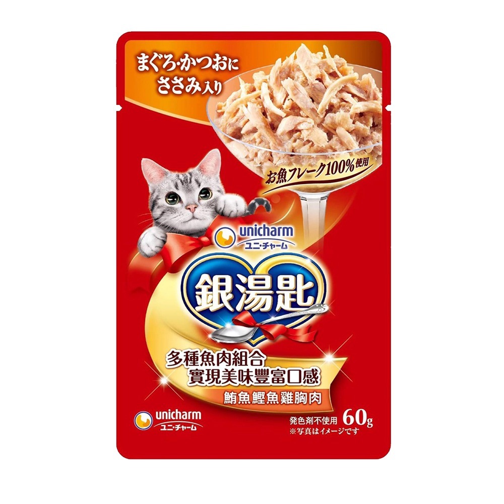 【多汁多肉 品質認證】🐱銀湯匙餐包 三星餐包 貓點心 寵物點心 貓咪零食 寵物食品 貓咪主食 日本Unicharm-規格圖9