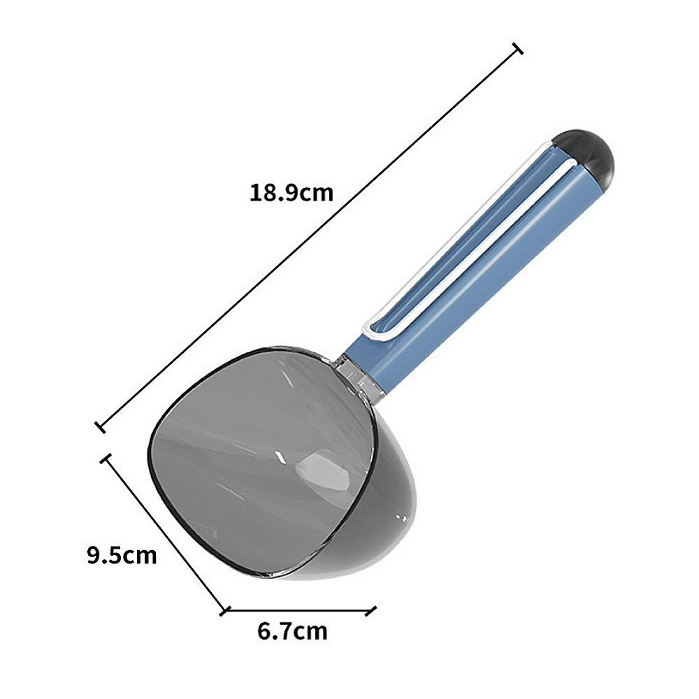 【帶夾設計/透明設計】🐱🐶寵物飼料鏟 寵物飼料勺 飼料封口夾 飼料鏟 飼料勺 食物鏟 糧食鏟 糧食勺 寵物餵食勺-規格圖9