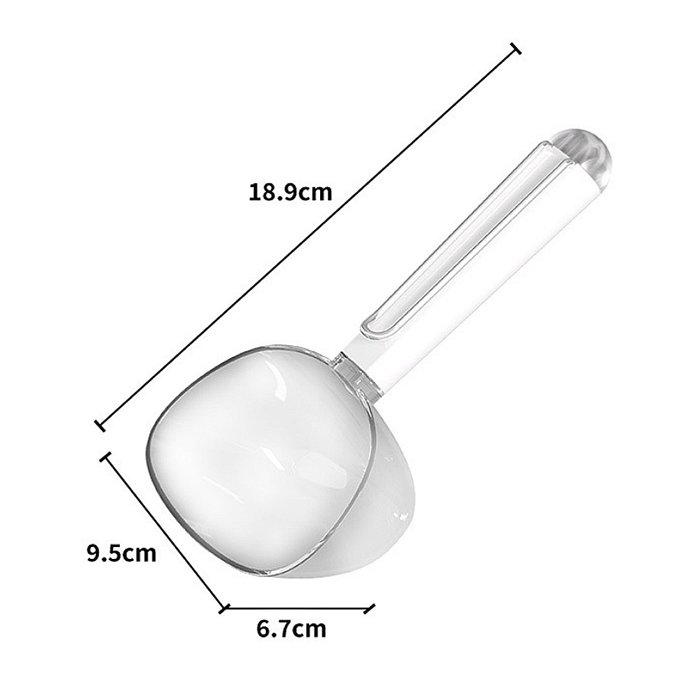 【帶夾設計/透明設計】🐱🐶寵物飼料鏟 寵物飼料勺 飼料封口夾 飼料鏟 飼料勺 食物鏟 糧食鏟 糧食勺 寵物餵食勺-規格圖9