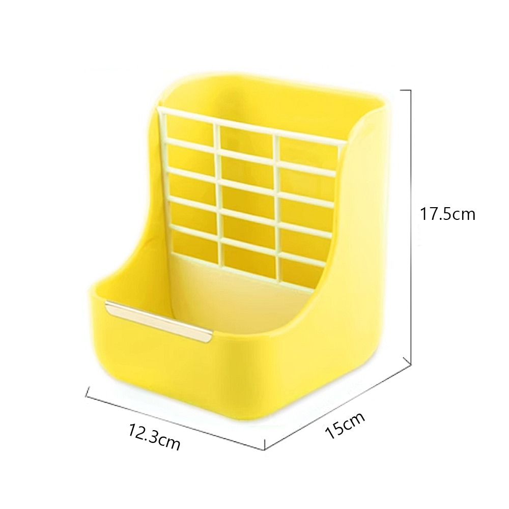 【掛籠設計/二合一功能】🐰兔子牧草架 草架 牧草架 牧草盒 兔飼料架 食物盆 兔子碗 兔子天竺鼠 兔子草架-規格圖9