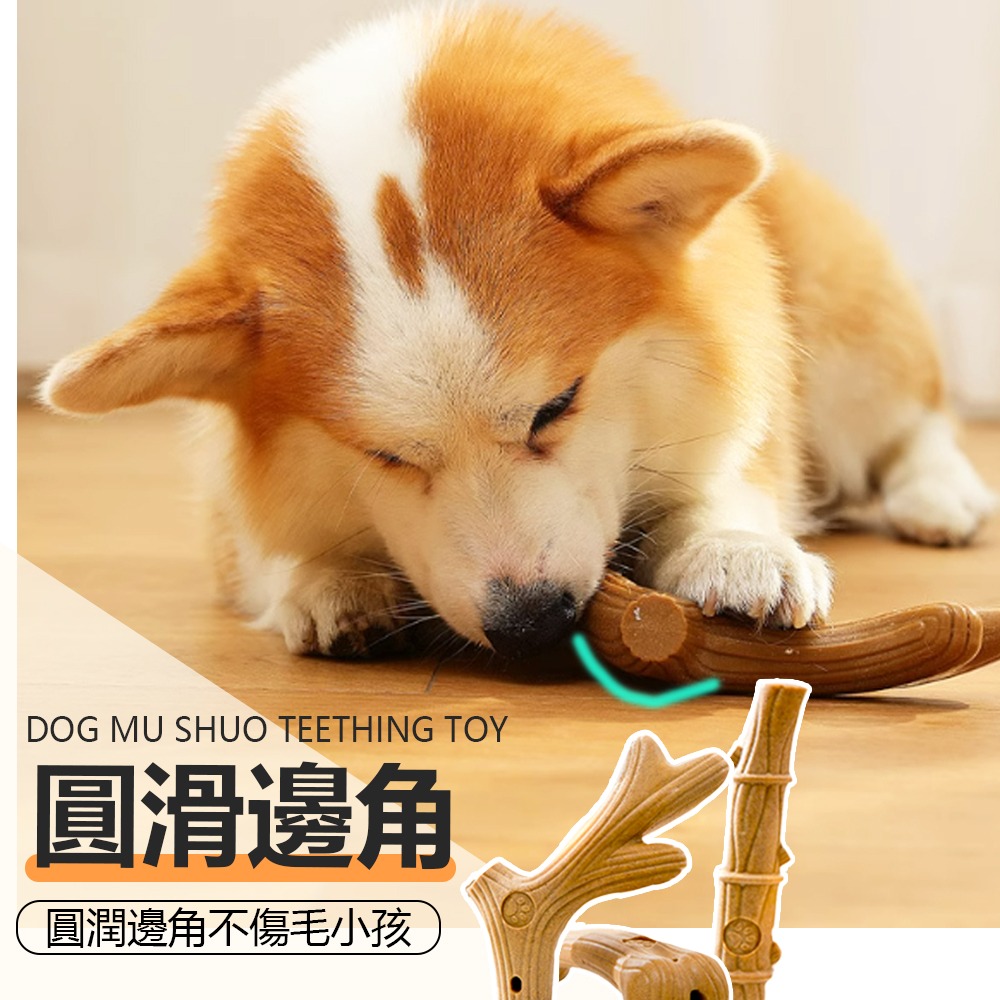 【圓滑邊角/磨牙潔齒】🐶松木磨牙耐咬玩具 鹿角玩具 狗狗玩具 狗玩具 寵物玩具 磨牙玩具 耐咬玩具 骨頭玩具-細節圖5