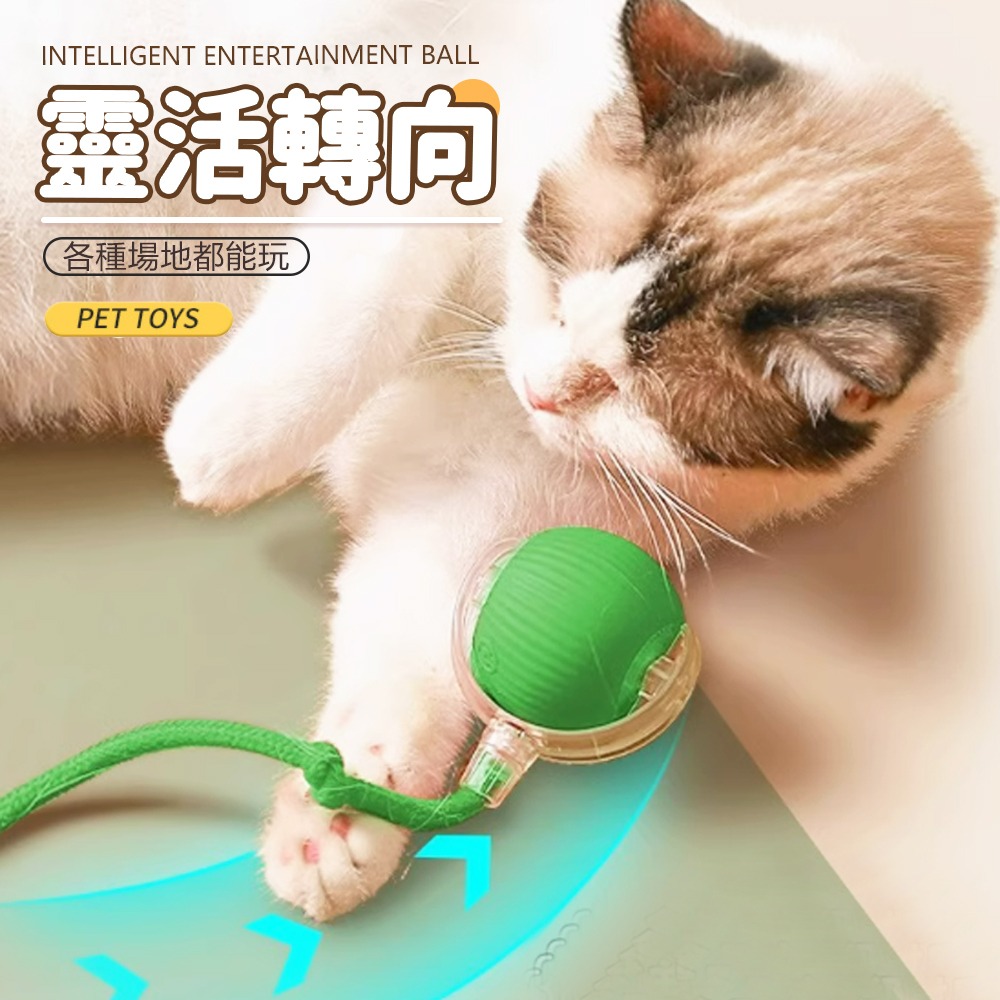 【自動滾動/逗貓神器】🐱智能逗貓球 貓咪玩具 解悶小貓貓 自動逗貓球 狗玩具 引力滾滾球 自動逗貓 逗貓 遙控球-細節圖3