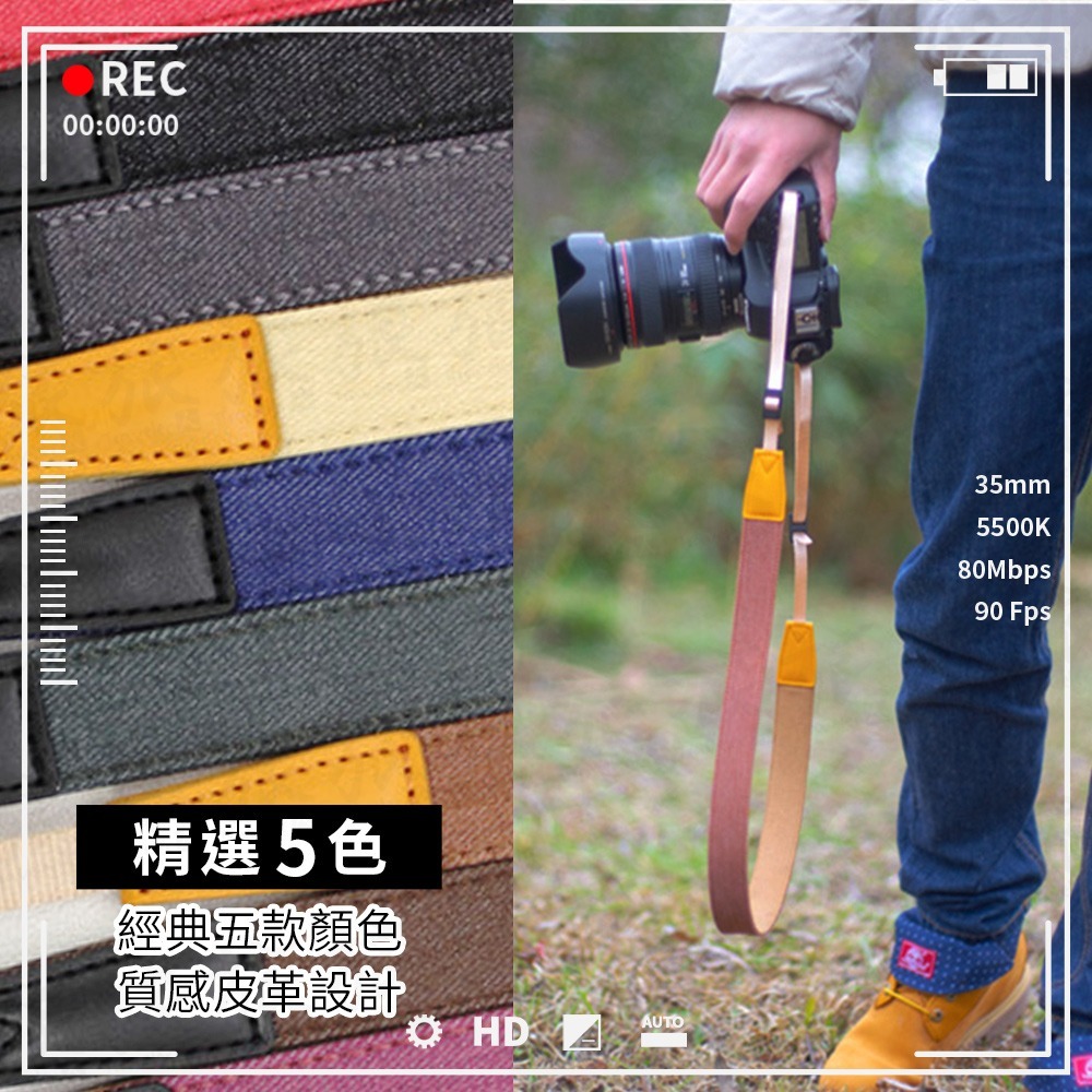 【台灣現貨🇹🇼快速出貨】相機背帶 相機掛繩 復古英倫風 牛仔布 拍立得背帶 減壓背帶 相機掛帶 相機繩 皮質相機掛繩-細節圖8