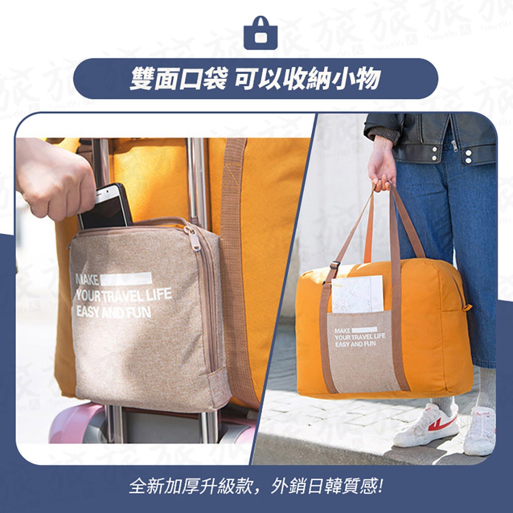 【台灣現貨🇹🇼快速出貨】摺疊旅行袋 日系專櫃同款 折疊行李袋 拉桿包 拉桿行李包 折疊收納袋 行李袋 折疊包-細節圖6