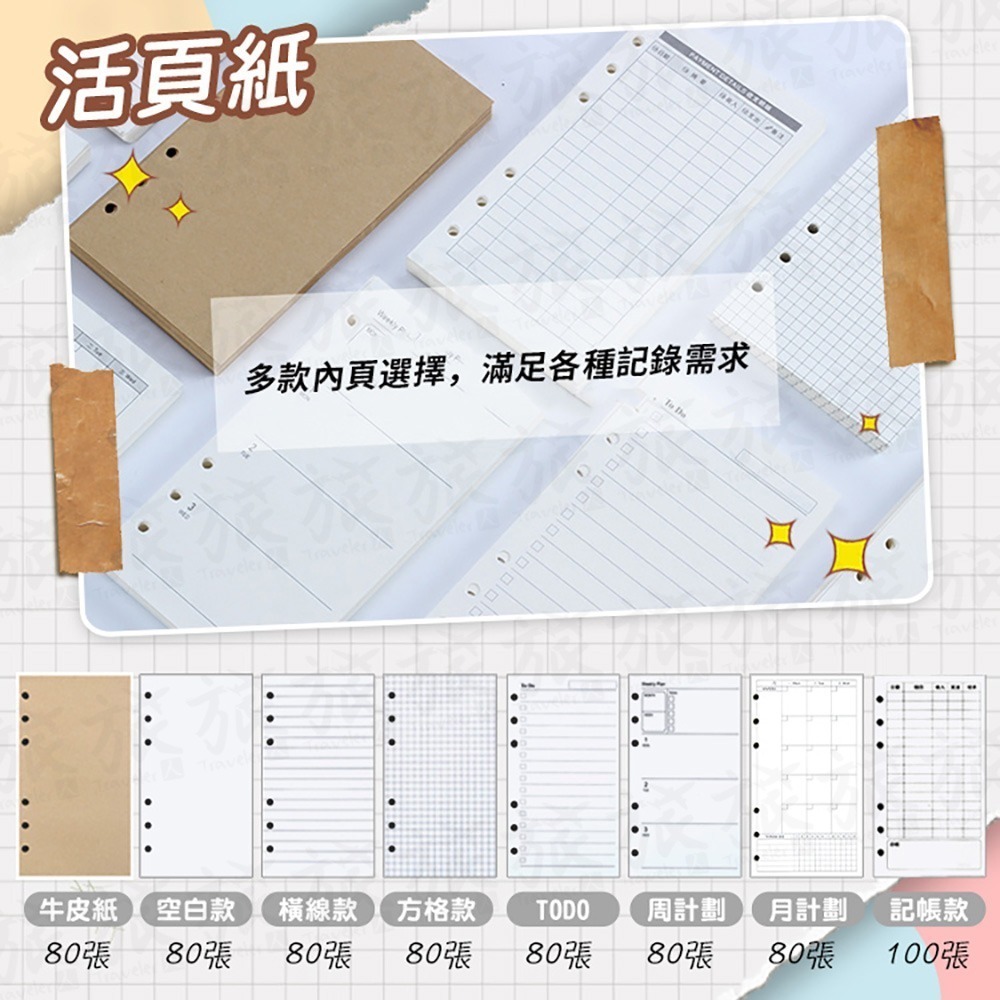 【台灣現貨🇹🇼快速出貨】活頁手帳本 6孔皮革手帳本 2026記事本 A6活頁本 活頁筆記本 活頁夾 記事本 手帳-細節圖5