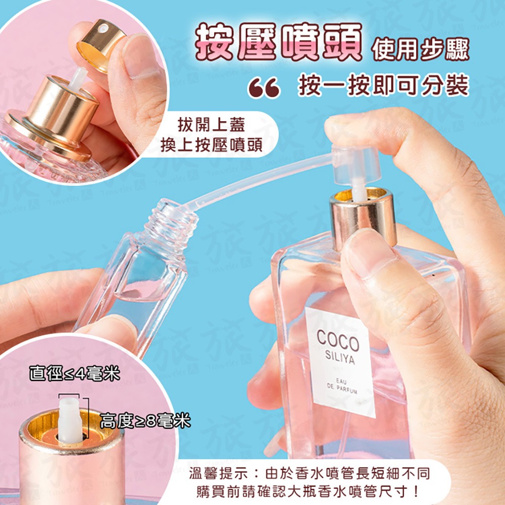 【台灣現貨🇹🇼快速出貨】香水分裝工具 香水分裝神器 迷你漏斗 滴管 按壓噴頭 抽取器 抽取針筒 抽取吸管 香水分裝-細節圖6
