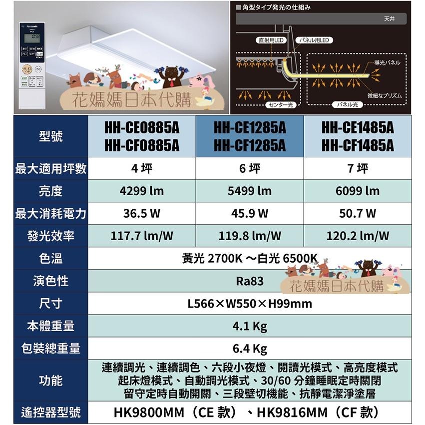 日本製 空運 Panasonic HH-CF0885A  Air Panel方型基本款 LED 吸頂燈 4坪 國際牌-細節圖9