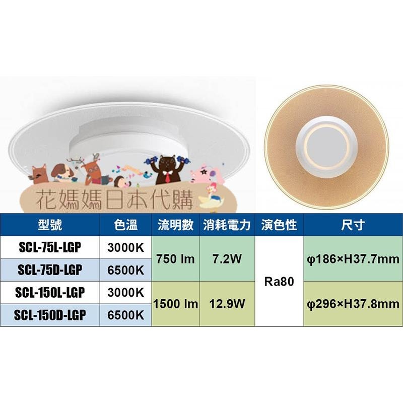 日本原裝 IRIS Ohyama 小型 導光環款 SCL150 吸頂燈 陽台燈 玄關燈 1500lm 黃光 白光-細節圖9