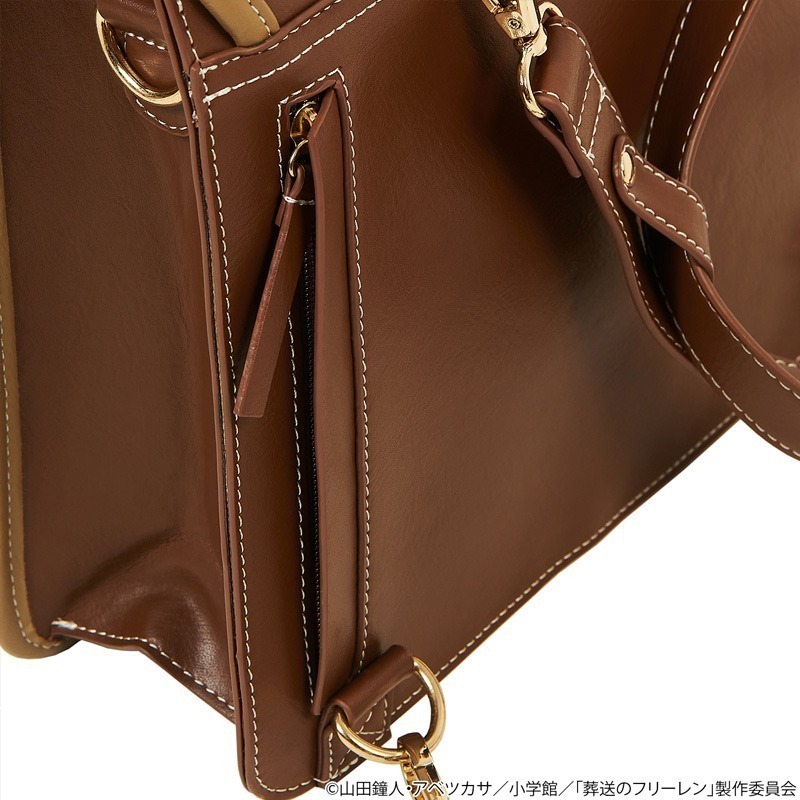 葬送的芙莉蓮 tokyo otaku mode 聯名 三用皮革後背包 托特包 手提包 書包 通勤包 背包-細節圖6