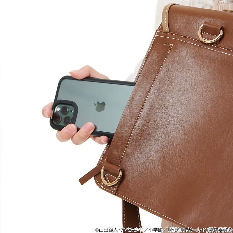 葬送的芙莉蓮 tokyo otaku mode 聯名 三用皮革後背包 托特包 手提包 書包 通勤包 背包-細節圖9