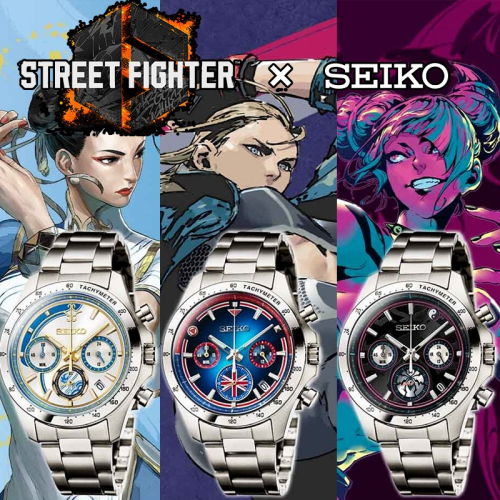 預購 Street Fighter 6 快打旋風6 SEIKO 精工 共同設計 限量 春麗 倩咪 蛛俐 石英錶