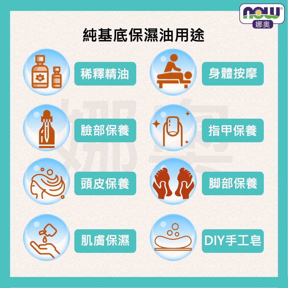 【NOW 娜奧】特惠~純椰子保濕油/基底油118mL~效期06/2027~送純葡萄籽保濕油118+玻璃滴管~7699-細節圖5